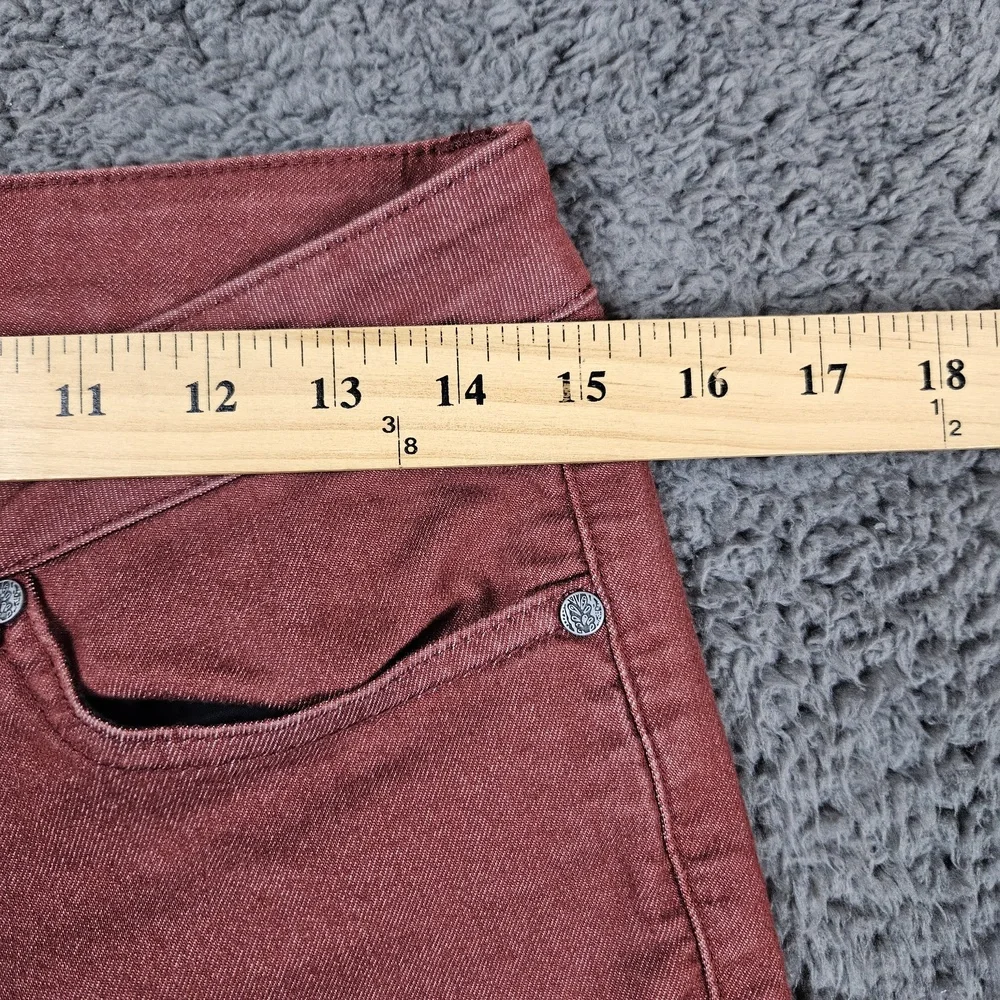 Prana Jeans Womens 6 Skinny Reddish Brown‎ Denim